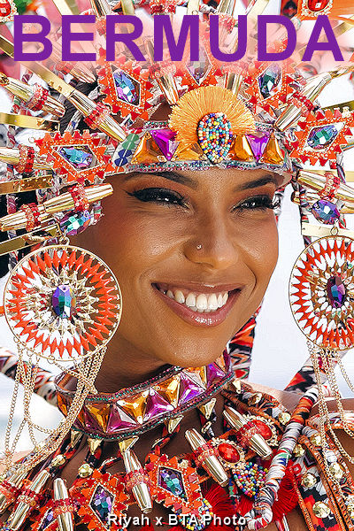 Bermuda — Fanciful Carnival Costume. Riyah x BTA Photo.